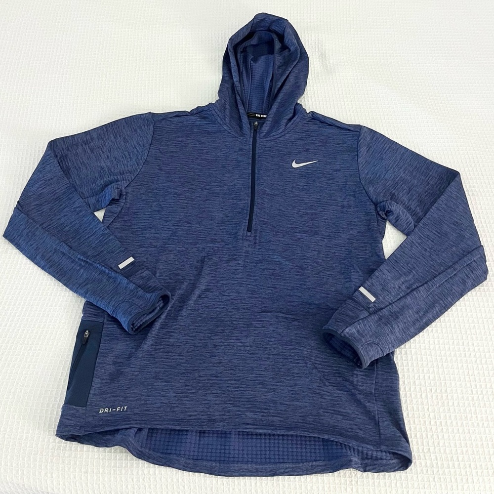 Nike men’s running dri-fit half-zip hooded pullover